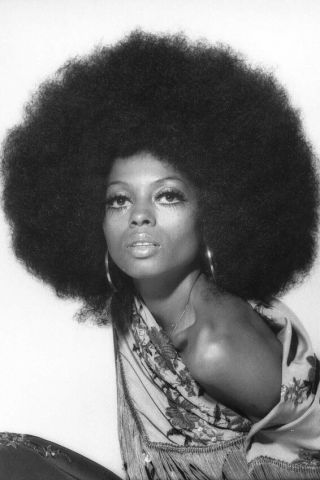 Diana Ross 24x36 Poster Afro Hairstyle 1970 