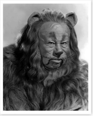 Actor Bert Lahr As Cowardly Lion Wizard Of Oz Silver Halide Publicity Photo