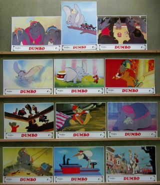 3ze97 Dumbo Walt Disney Great Rare Lobby Set Spain