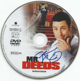 Adam Sandler Signed Autographed Mr.  Deeds Dvd Booklet