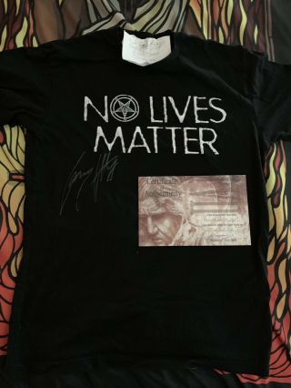 Stage Worn No Lives Matter Shirt From Final Slayer Show In Chicago At Riot Fest