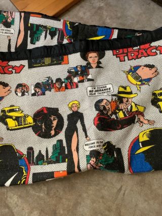 Dick Tracy Twin And Full Bed Blanket Disney Vintage