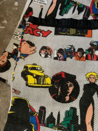 Dick Tracy Twin And Full Bed Blanket Disney Vintage 2