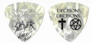 Slayer Black/pearl Tour Guitar Pick