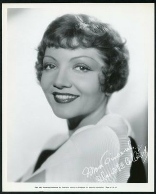 Claudette Colbert Vintage 1933 Paramount Pictures Portrait Photo