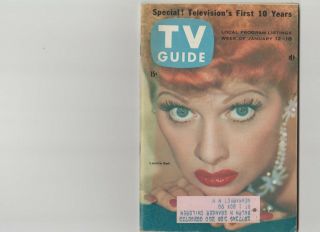 1957 Tv Guide Lucille Ball January 12 - 18 1955