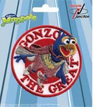 The Muppets Tv Show Gonzo Character Face Embroidered Patch,