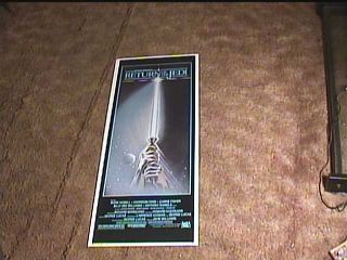 Return Of The Jedi " A " 1983 Roll Insert 14x36 Movie Poster Star Wars Light Sabre