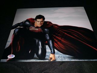 Henry Cavill Man Of Steel Superman Signed 11x14 Photo Psa Jsa Justice League