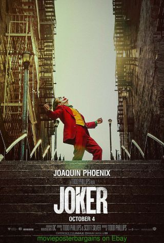 Joker Movie Poster Authentic Ds 27x40 Final Version Batman 