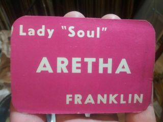 Circa 1968 Aretha Franklin Fan Club Card,  Signed By Aretha