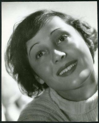 Luise Rainer Vintage 1930s Portrait Dblwt Photo