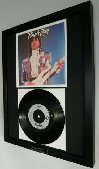 Prince Purple Rain - Vinyl Single - Ltd Edition - Certificate - Luxury Framed