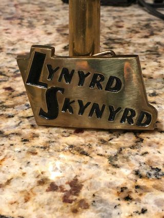 Lynyrd Skynyrd Nuthin Fancy Promo Belt Buckle - Solid Brass Fantastic Shape