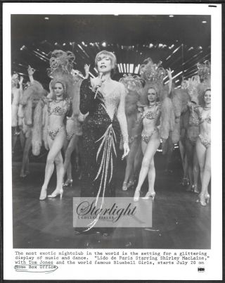 ☆ Shirley Maclaine Lido Du Paris Bluebell Girls 1975 Tv Promo Photo