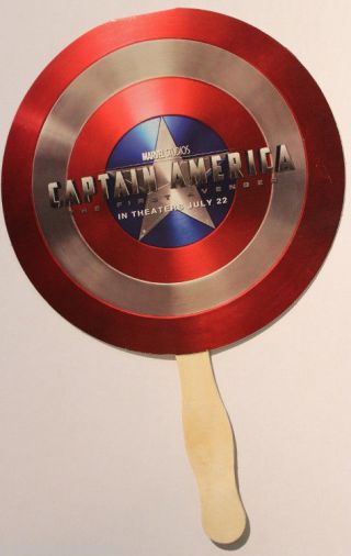 Sdcc Promo Fan Captain America Avengers Movie Costume Cosplay Halloween Shield