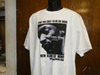 Snoop Dogg Paid Tha Cost To Be Da Bo$$,  Vintage Classic Hip Hop Promo T - Shirt