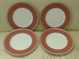 Fitz & Floyd Sonoma Set Of 4 Dinner Plates