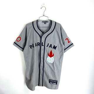 Pearl Jam 2016 Wool Baseball Jersey Wrigley Field Concerts Men’s Large