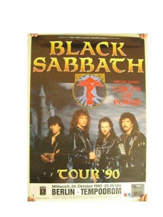 Black Sabbath Concert Tour Poster Tommi Iommi German