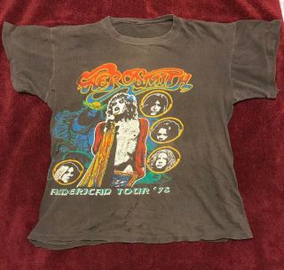 Vintage Aerosmith American Tour Concert T Shirt 1978 Size Small