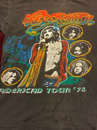 Vintage Aerosmith American Tour Concert T Shirt 1978 Size Small 3