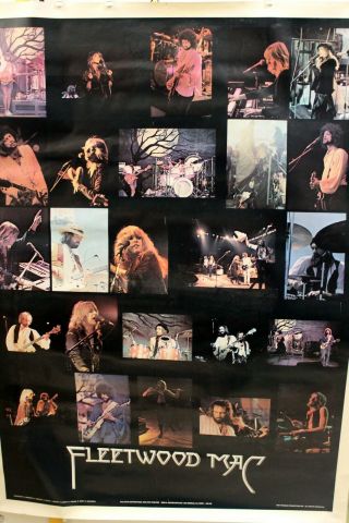 Rare - Gigantic - Fleetwood Mac Poster - 1977 - Penguin Productions - Vg Cond -
