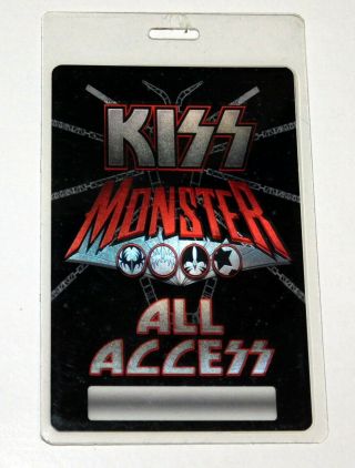 Kiss Band All Access Backstage Pass Laminate Monster Concert Tour 2013