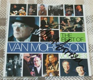Van Morrisson Signed Double Cd.  The Best Of Vol 3.  Rare