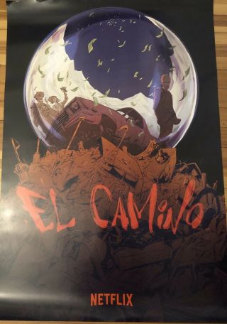 Nycc 2019 El Camino Breaking Bad Exclusive Poster 40” X 27”