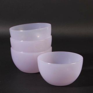 4 Cenedese Murano Opaline Glass Bowls Alexandrite Italian Collectable Opalglas