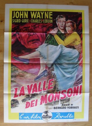 Three Faces West Western John Wayne Italian One - Panel Movie Poster 