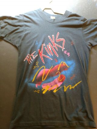The Kinks Vintage Usa Tour 1984 - 5 Word Of Mouth Concert T Shirt Rare