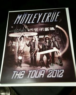 MÖtley Crue 2012 " The Tour " Signed Poster