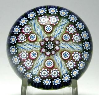 Peter Mcdougall (pmcd) Small Paneled Millefiori Paperweight