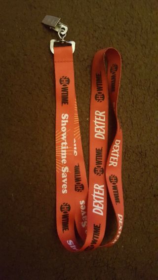 Showtime " Dexter " Sdcc Comic Con Promo Red Lanyard