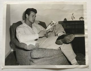 Vintage 1947 Young Steve Reeves Mr.  America Titlist/actor Press Photo