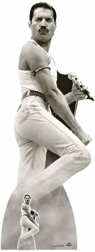 Mercury,  Freddie Performing On Stage Lifesize & Mini Cardboard Cutout