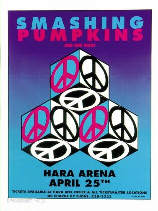 Smashing Pumpkins Poster Red Red Meat Art Matt Getz Signed And Numbered