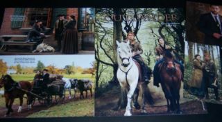 Outlander Caitriona Balfe Sam Heughan 19 Pc German Clippings Full Pages Poster