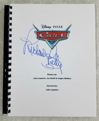 Richard Petty " The King " Autograph Signed " Cars " Full Movie Script 2006 Film