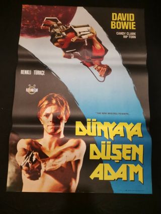 The Man Who Fell To Earth Movie Poster David Bowie Turkish