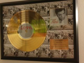 Elvis Presley Limited Edition Framed Disc