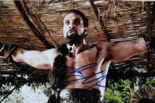 Photo signed by JASON MOMOA,  with,  8x10,  Games of Thrones,  Khal Drogo 7