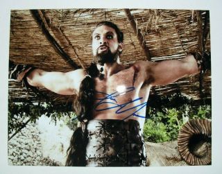 Photo signed by JASON MOMOA,  with,  8x10,  Games of Thrones,  Khal Drogo 8
