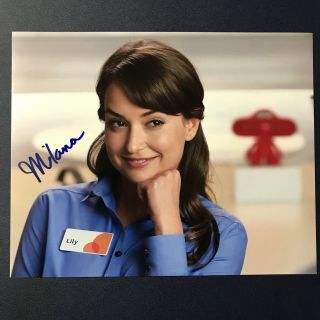 Milana Vayntrub Signed 8x10 Photo Sexy Autographed At&t Commercial Girl