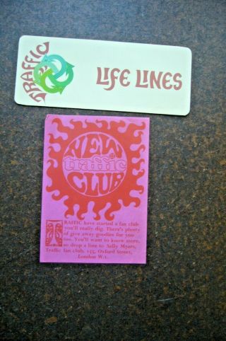Official Traffic Fan Club Lifelines Biography,  Leaflet 1967 Vgc