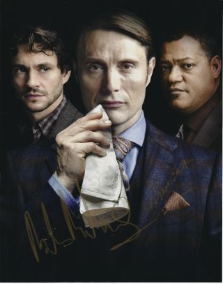 Mads Mikkelsen Hannibal Lecter Hand Signed 8x10 Photo W Autograph Autograph