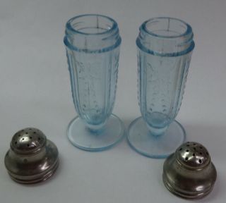 Federal Madrid Blue Salt and Pepper Shakers 3