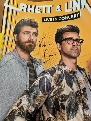 Rhett And Link Live In Concert Signed Poster And Tote Bag